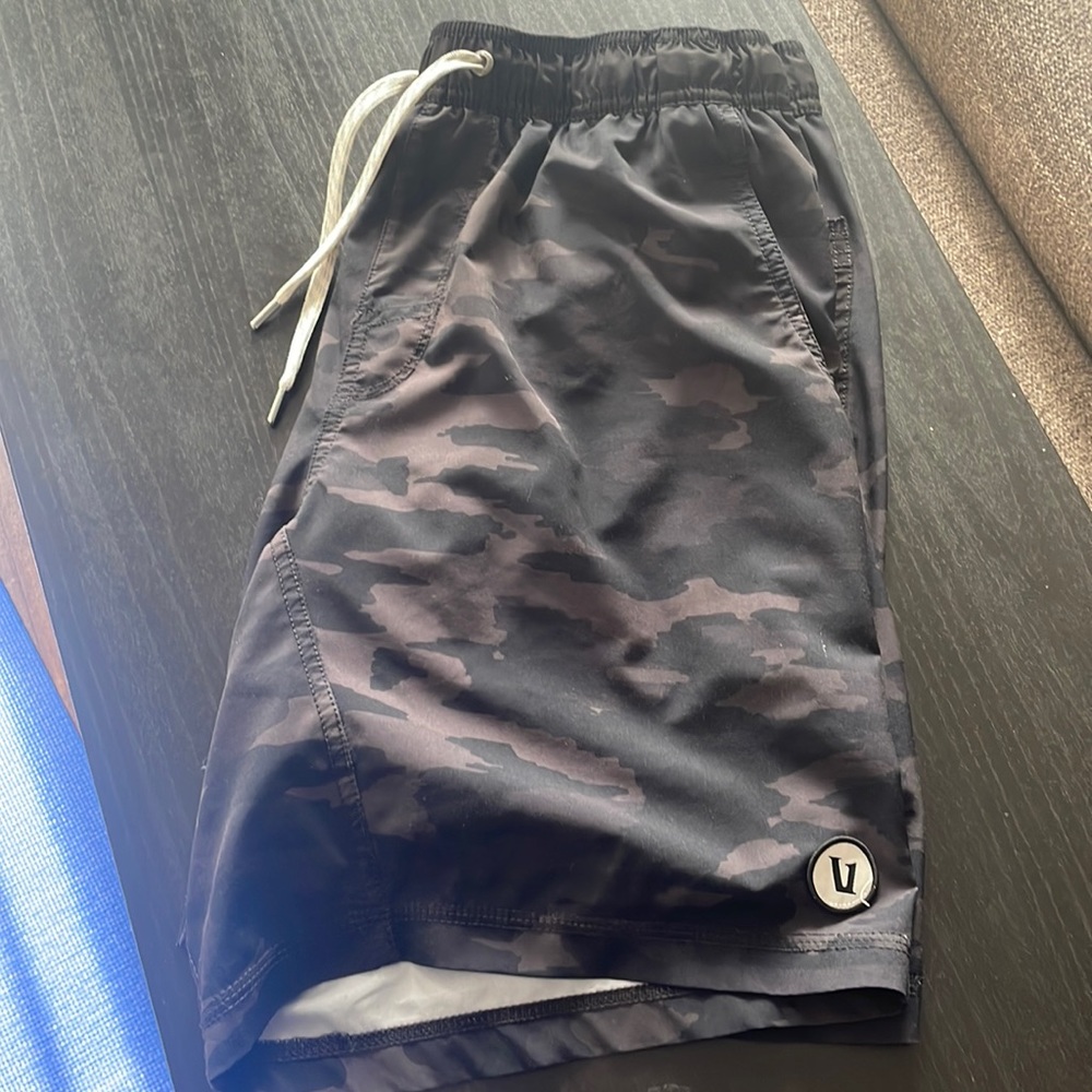 Vouri Black Camouflage shorts. Medium.